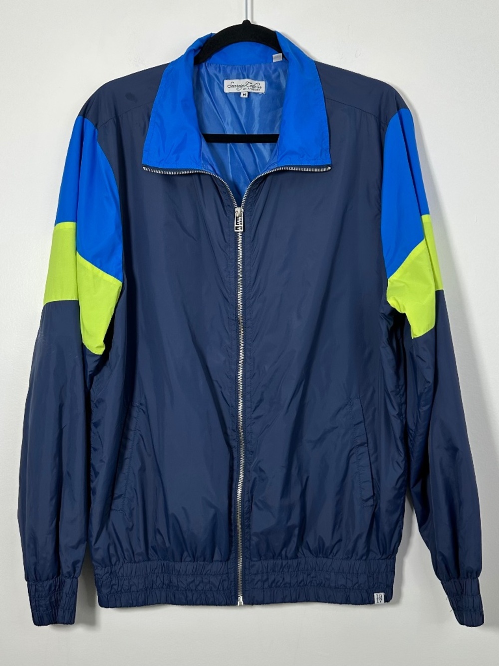 Sovereign Code Game Day Zip Windbreaker Mens Sz Medium Blue Used Great Condition